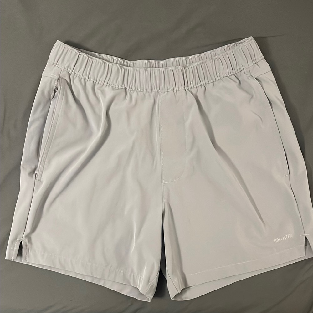 Hollister Gray Athletic Shorts Lightweight Performance